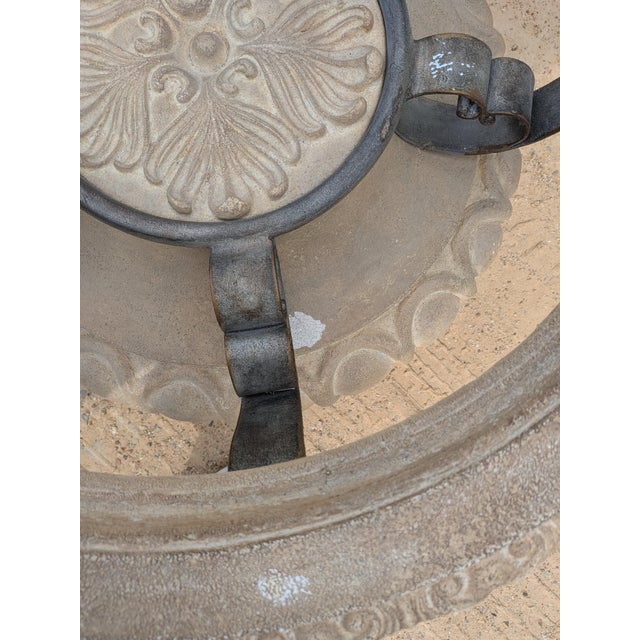 1990s Thomasville Vintage Indoor/Outdoor Table With Glass Top, Attributed For Sale In Dallas - Image 6 of 9