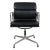 Black Leather and Matte Armrests Ea-208 Softpad Chair by Charles Eames for Vitra, 1990s For Sale - Image 10 of 10