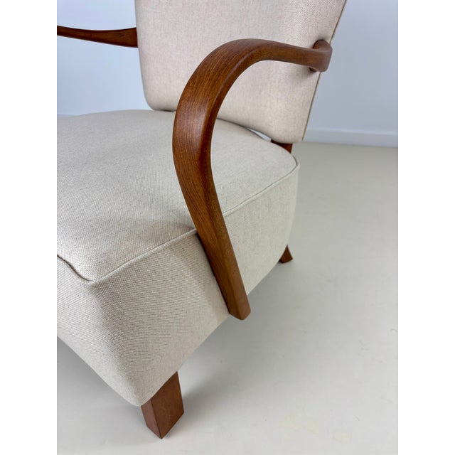 H-237 Armchair by J. Halabala, 1950s For Sale - Image 9 of 14