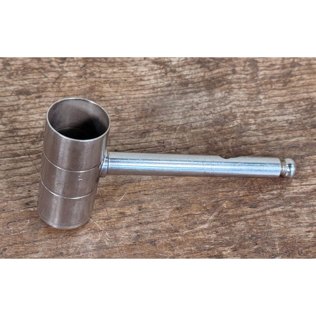 Mid Century Stainless Steel Cocktail Jigger Measuring Tool W/ Bottle Opener For Sale - Image 4 of 4
