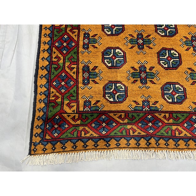 Terracotta Brown Turkmen Tribal Wool Runner Rug, 2'10" X 16' For Sale - Image 6 of 13