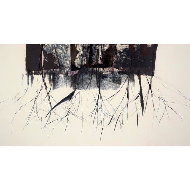 Abstract "Roots" Abstract Monoprint in Ink on Paper by Roxanne Lo For Sale - Image 3 of 8