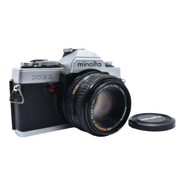 1978 Minolta Xg-1 35mm Film Camera With Detachable 50mm Lens
