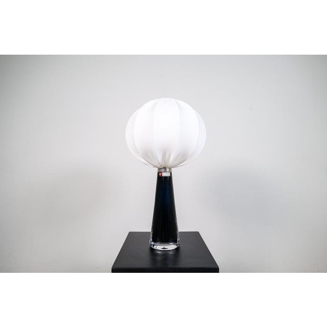 Orrefors Sculptural Table Lamp by Carl Fagerlund for Orrefors, Sweden, 1960s For Sale - Image 4 of 16