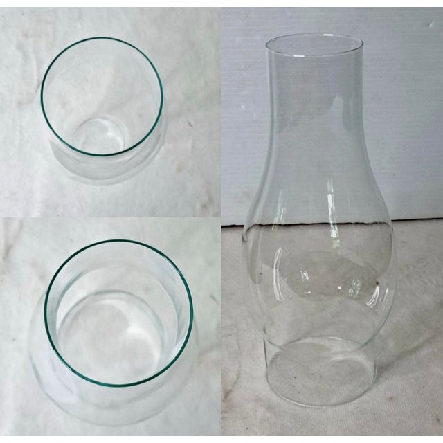 Vintage Green Pebble Glass Kerosene Oil Lamp With P&a Eagle Burner For Sale - Image 9 of 12