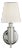 Thomas O'Brien for Visual Comfort Signature Longacre Sconce in Polished Nickel with Linen Shade For Sale