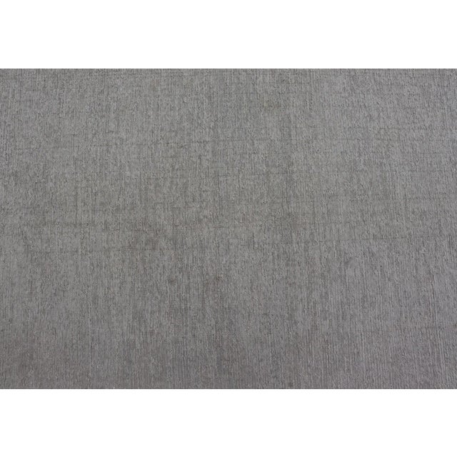 Textile Reversible Large Modern Thick Flat Weave Rug in Minimalist Design With Khaki & Neutrals For Sale - Image 7 of 12