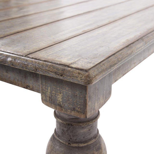 Kenneth Ludwig Chicago Distressed Farm House Dining Table For Sale - Image 4 of 10