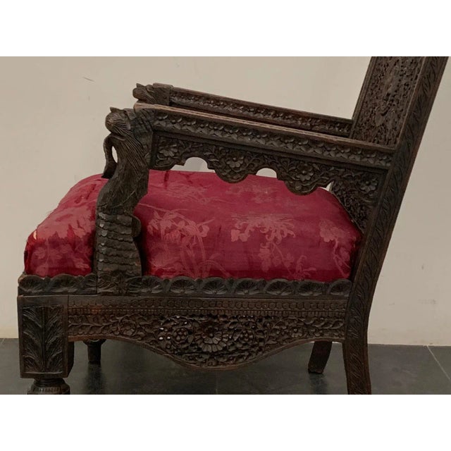 Antique Colonial Lounge Chair For Sale - Image 6 of 12