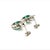 Natural Emerald Diamond Stud Earrings 14k Gold 2.84 TCW Certified For Sale In New York - Image 6 of 12