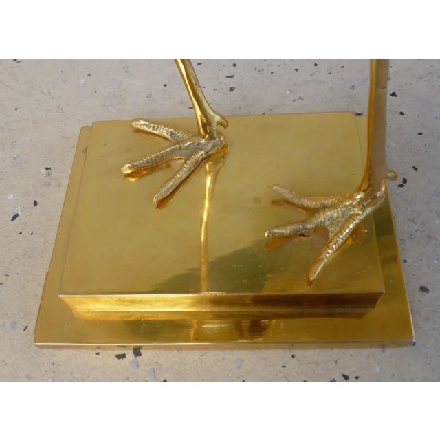 1970s Italian Franco Lapini Gold Gilt Bird Figurines - a Pair For Sale In Miami - Image 6 of 11