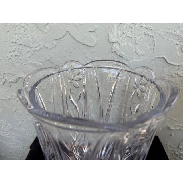 Vintage Block Crystal 24% Full Lead Crystal Lidded Urn Candy Jar For Sale - Image 9 of 11