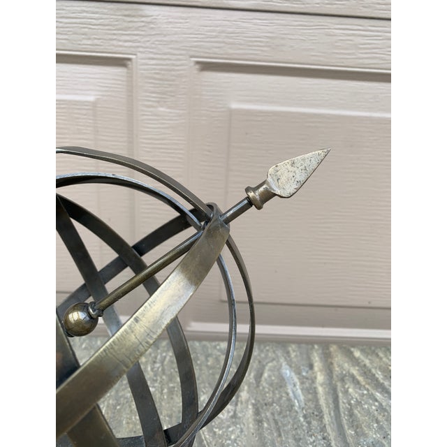 A stunning vintage brass garden armillary sundial USA, Late 20th Century Measures: 10"W x 7.5"D x 11"H Very good vintage...