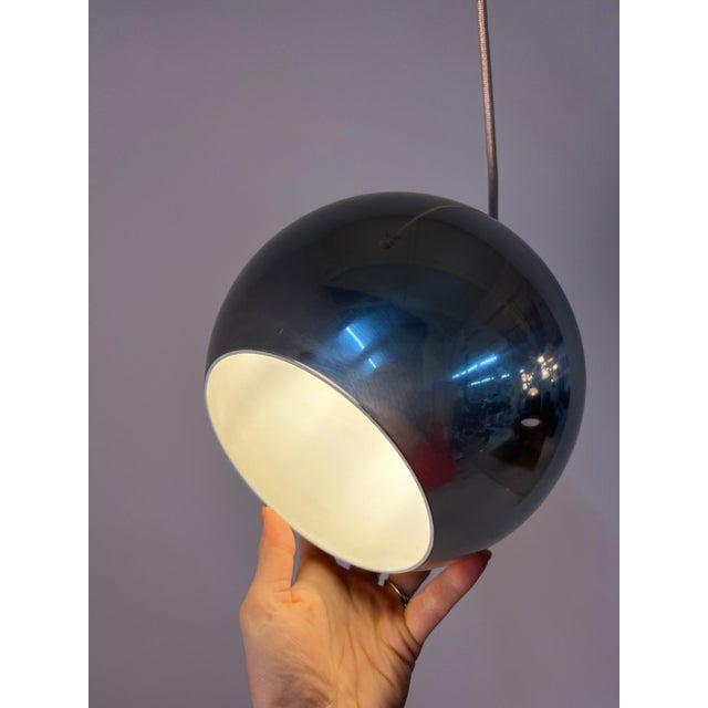 Topan Chrome Globe Lamp by Verner Panton For Sale - Image 3 of 11