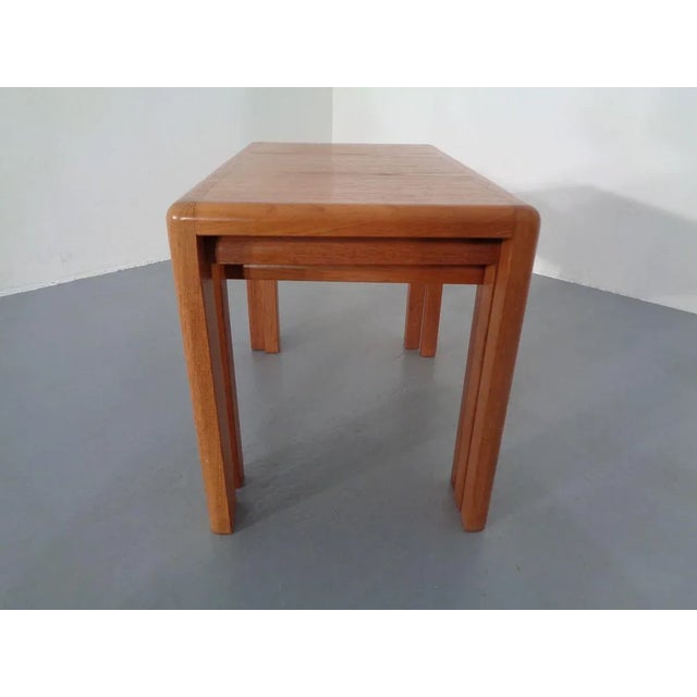 Teak Nesting Tables by Kai Kristiansen for Vildbjerg Møbelfabrik, 1960s, Set of 3 For Sale - Image 18 of 18