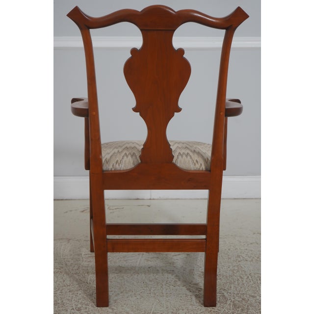 Eldred Wheeler Set of Eight Eldred Wheeler Cherry Dining Room Chairs For Sale - Image 4 of 18