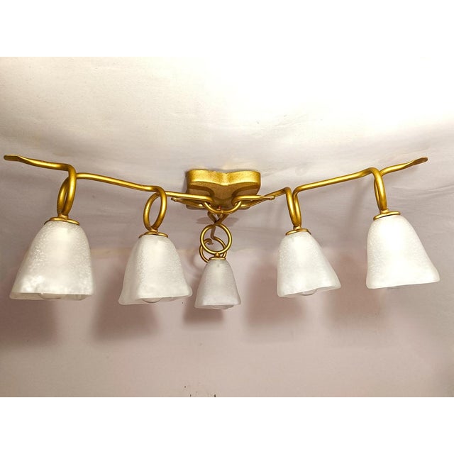 Murano Glass Ceiling Light from Barovier & Toso For Sale - Image 10 of 13