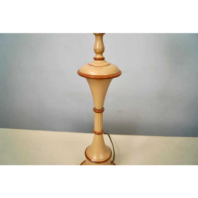 Salmon 1940’s Hollywood Regency Coral Table Lamp For Sale - Image 8 of 12