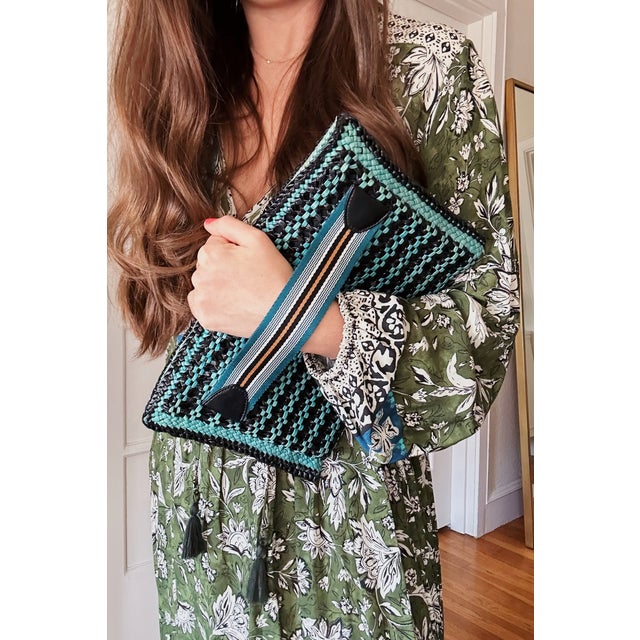 Vintage Prada Madras Clutch For Sale - Image 9 of 14