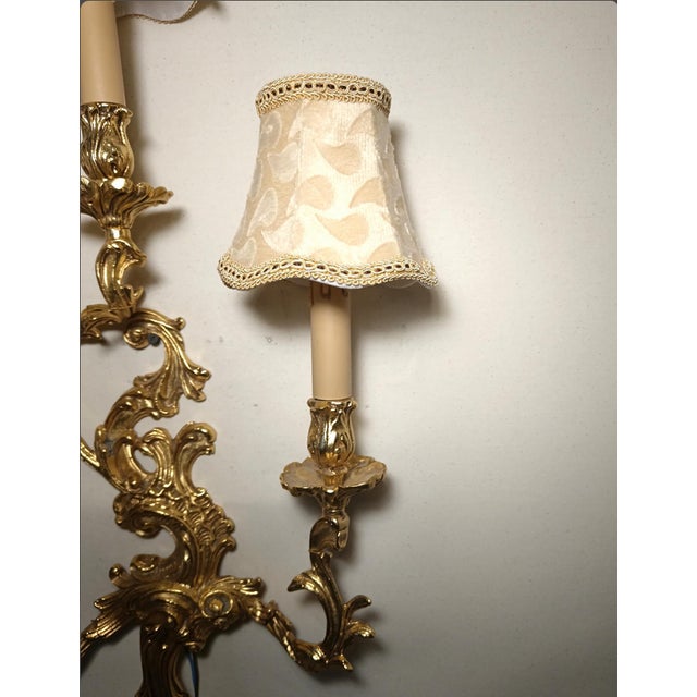 Metal Large Vintage Wall Light in Brass from Zonca, 1990s For Sale - Image 7 of 11