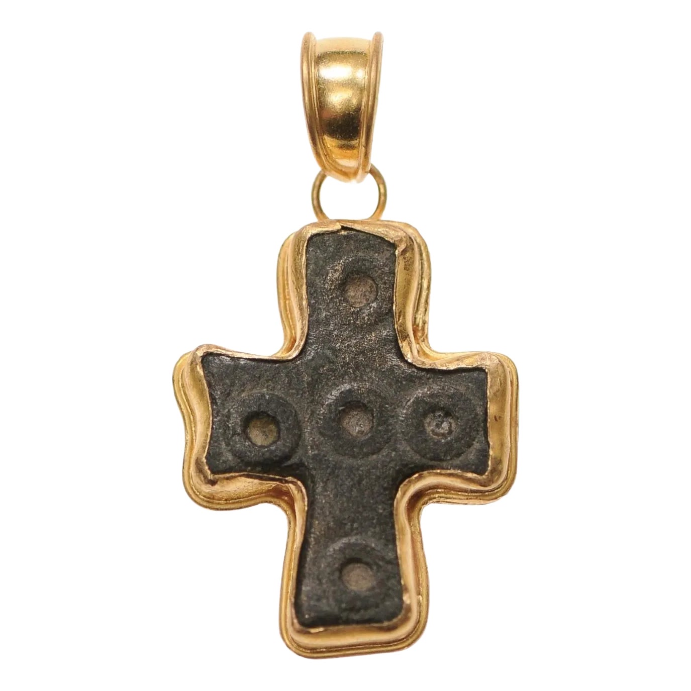 ヤザワヒーロークロス　アンディ　約60cm hero cross A Byzantine Bronze Cross Trimmed in 21K Gold | Chairish