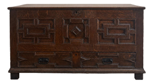 Late 17th Century English Oak Geometric Chest