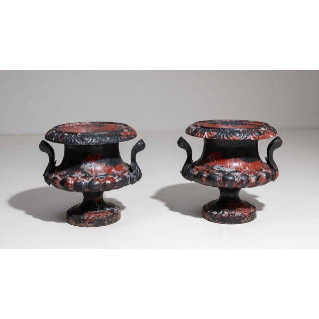 Metal 19th Century France Black Iron Planter For Sale - Image 7 of 8