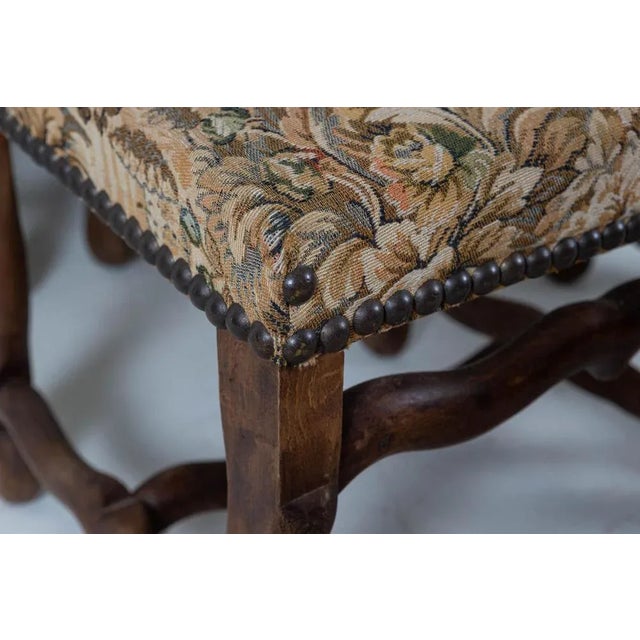 Beech Os De Mouton Tapestry Chairs, Set of 6 For Sale - Image 12 of 15