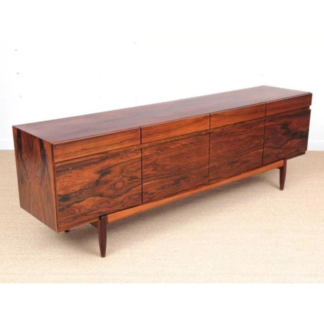 1960s Danish Rosewood Model FA 66 Sideboard by Ib Kofod-Larsen for Faarup Mobelfabrik, 1960 For Sale - Image 5 of 9