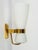1950s Large Opaline Glass and Brass Sconce 2118 from Stilnovo, 1959 For Sale - Image 5 of 17