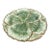 Vintage Fitz & Floyd Majolica Cabbage Leaf Sculpted Canapé Plate For Sale