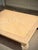 Mid-Century Modern Oversized Vintage Pickled Cherry Inlaid Coffee Table With Cabriole Legs For Sale - Image 3 of 11