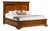 Handcrafted Italian Empire Style Walnut Bed With Marquetry Headboard For Sale
