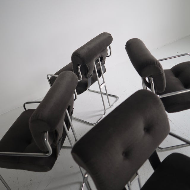 Postmodern Guido Faleschini “Tucroma” Dining Chairs, Set of 4 For Sale - Image 3 of 7
