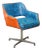 Vintage Armchair in Leatherette & Aluminium, Italy, 1960s For Sale