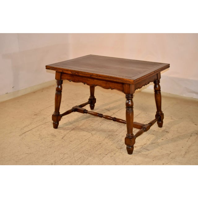 1900 - 1909 French Oak Draw-Leaf Table, Circa 1900 For Sale - Image 5 of 9