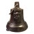 Antique Angel Relief Bronze Bell For Sale