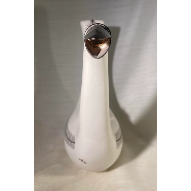 1980s 1980s Emilia Castillo Ceramic & Sterling Silver Bird Teapot For Sale - Image 5 of 12