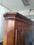 Piedmontese Corner Cabinet in Wood and Lined with Florentine Lily Paper, 1750 For Sale - Image 6 of 13