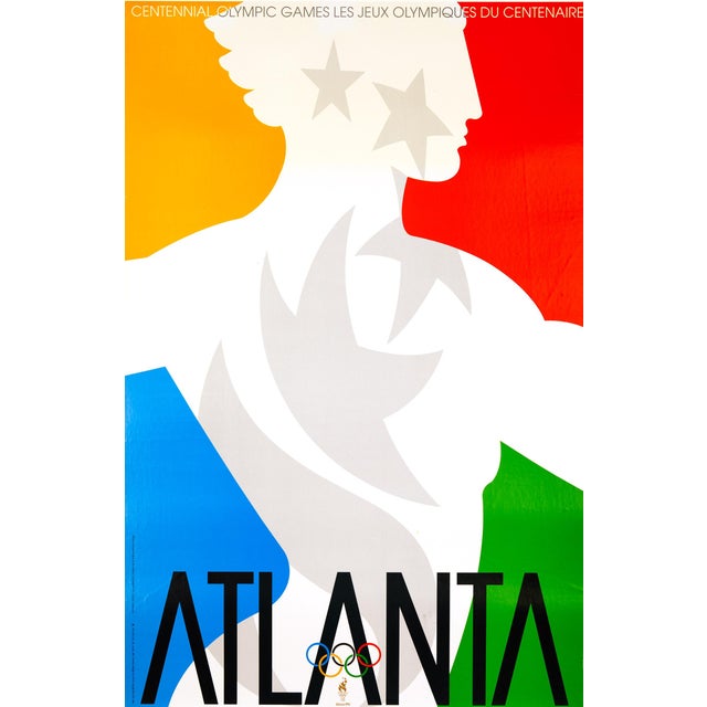 Atlanta Olympics Official Poster, Primo Angeli, 1996 Official Poster For Sale - Image 4 of 4