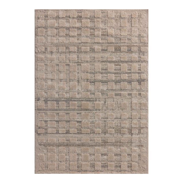 Amber Lewis x Loloi Monty Pebble / Beige 9'-2" x 13' Area Rug For Sale