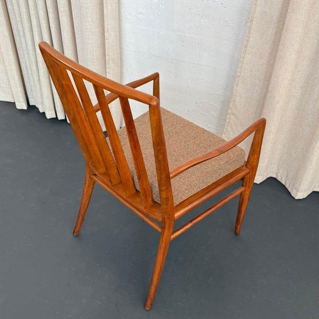 Wood 1950s Mid-Century Modern Walnut Armchair by t.h. Robsjohn-Gibbings for Widdicomb For Sale - Image 7 of 7