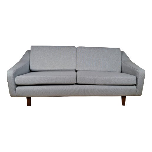 Mid-Century Modern 2-Seater Sofa in Upholstery from Kvadrat For Sale