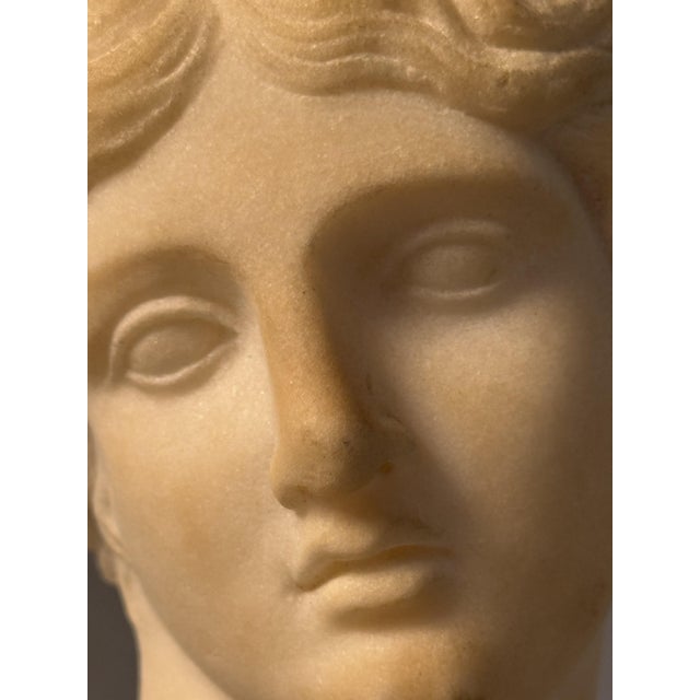 Statuary Head of Artemis, 18th Century, Marble For Sale - Image 11 of 12