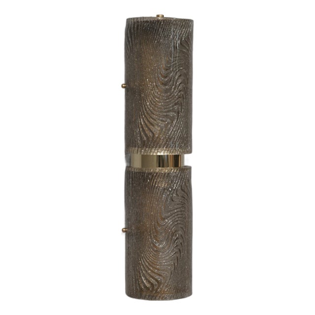 Murano Art Glass and Brass Wall Light, 2000 For Sale