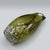 Green Large Mid-Century Hand-Blown Olive Green and White Spatter Art Glass Vase, 1970s For Sale - Image 8 of 17