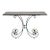 Early 20th Century French Country Pastry Style Wrought Iron Marble Top Baker's Console Table For Sale