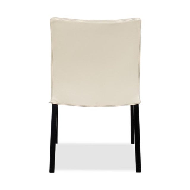 Times Chairs in Cream Leather from Wittmann, Set of 4 For Sale - Image 13 of 18