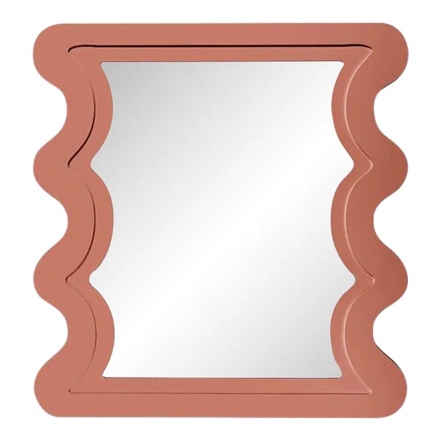 Fleur Home Carnival Mystic Rectangle Mirror in Red Earth, 30x40 For Sale
