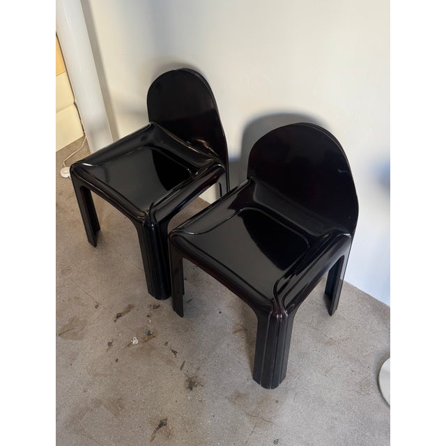 Plastic Gae Aulenti Model 4854 Chairs for Kartell, 1970s For Sale - Image 7 of 9